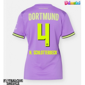 Borussia Dortmund Nico Schlotterbeck #4 Dámské Alternativní Dres 2026-27 Krátký Rukáv Borussia Dortmund Nico Schlotterbeck #4 Dámské Alternativní Dres 2026-27 Krátký Rukáv